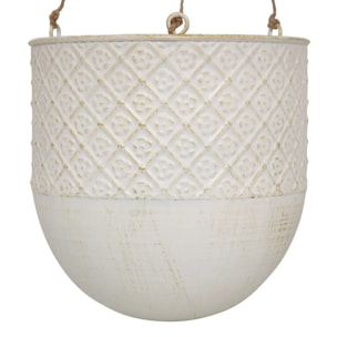 2 cache-pots suspendus "Tino" D19x40cm