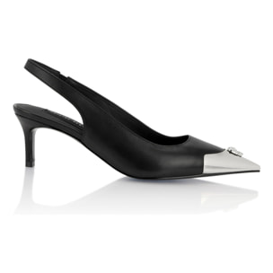 PHILIPP PLEIN Scarpe slingback SKULL