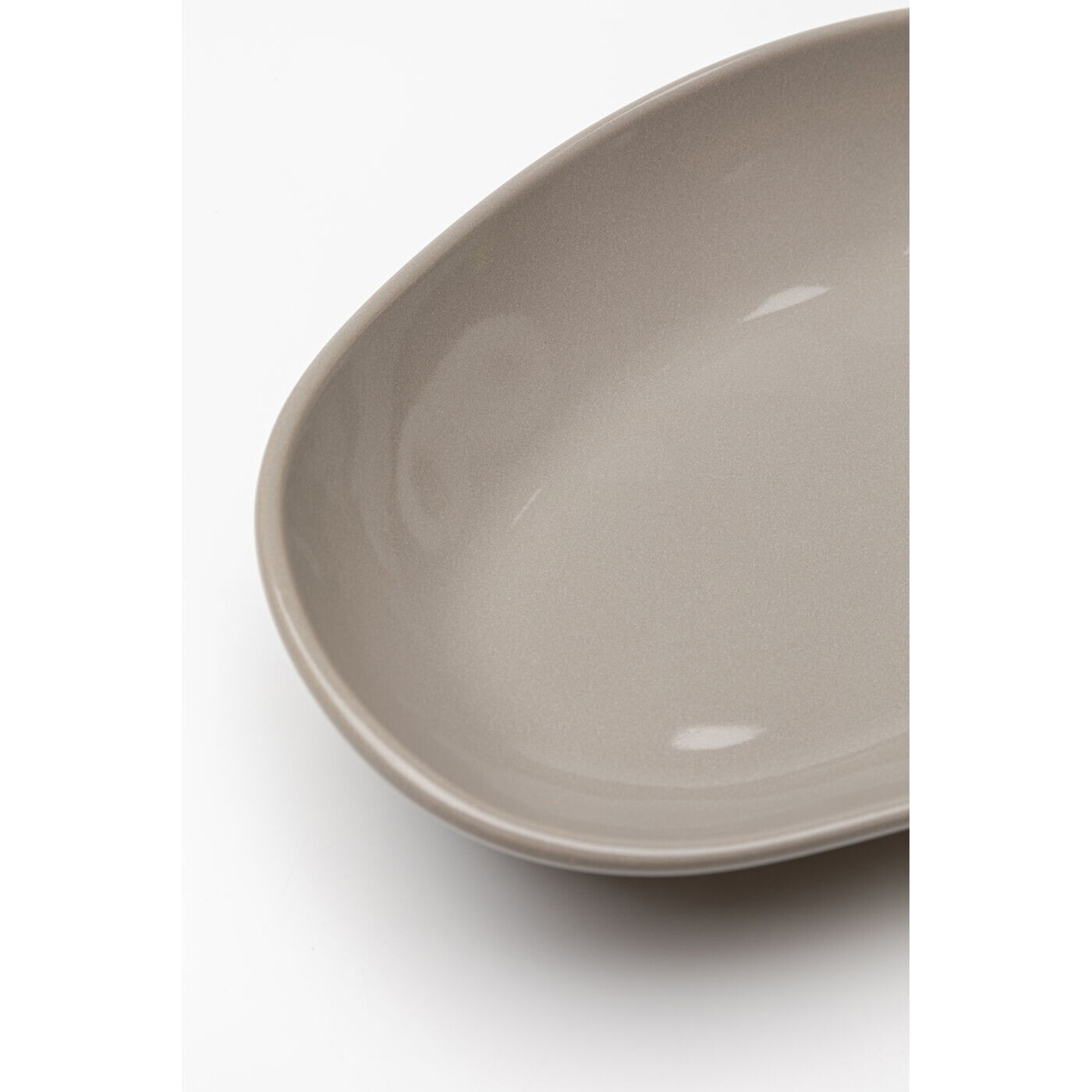 Assiettes Organic 25cm taupe set de 4 Kare Design