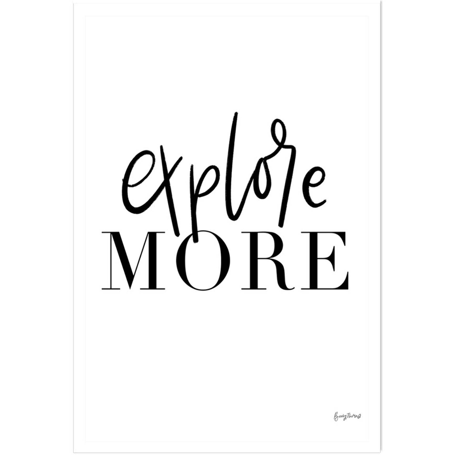 Poster explore more Affiche seule