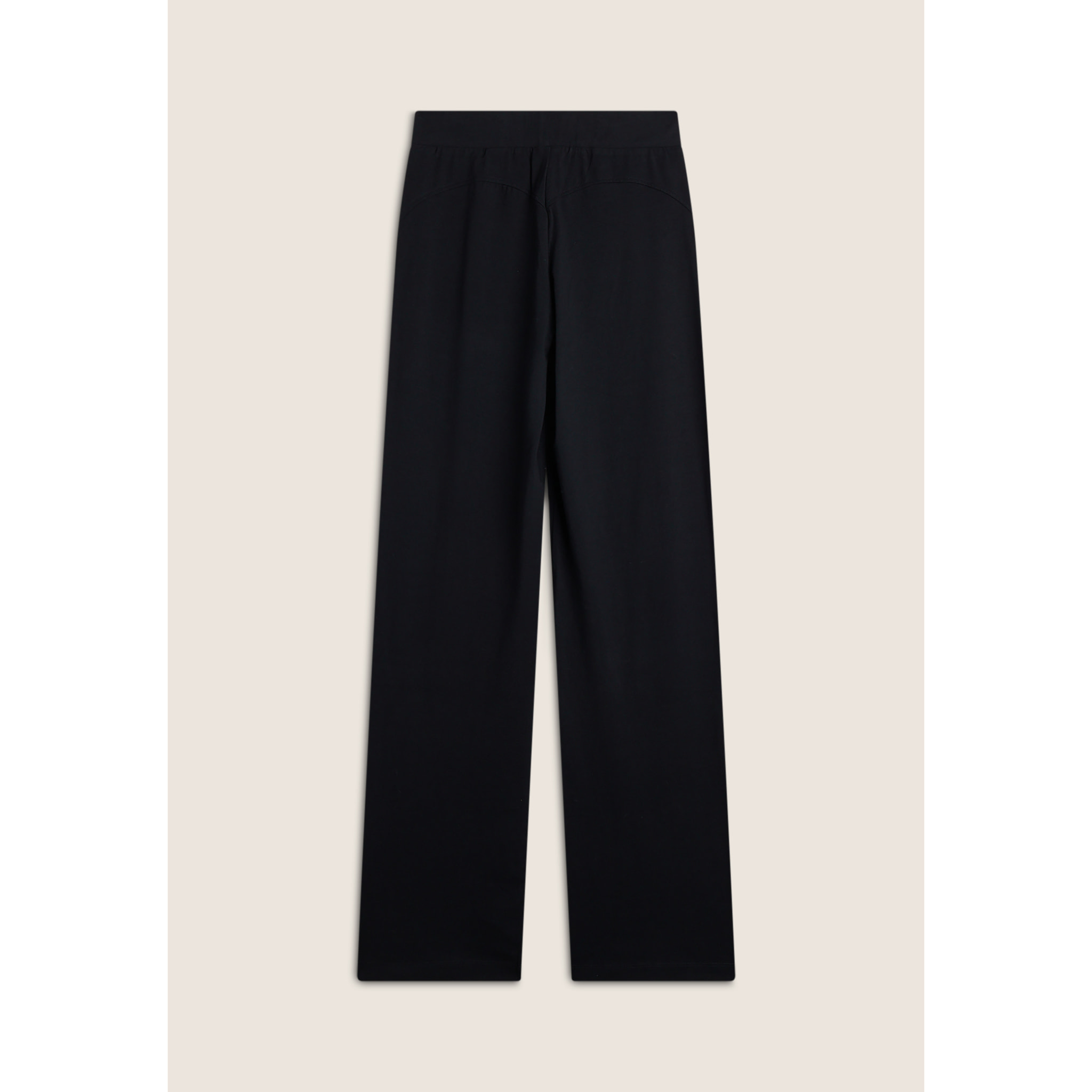 Pantaloni palazzo comfort fit da donna in jersey