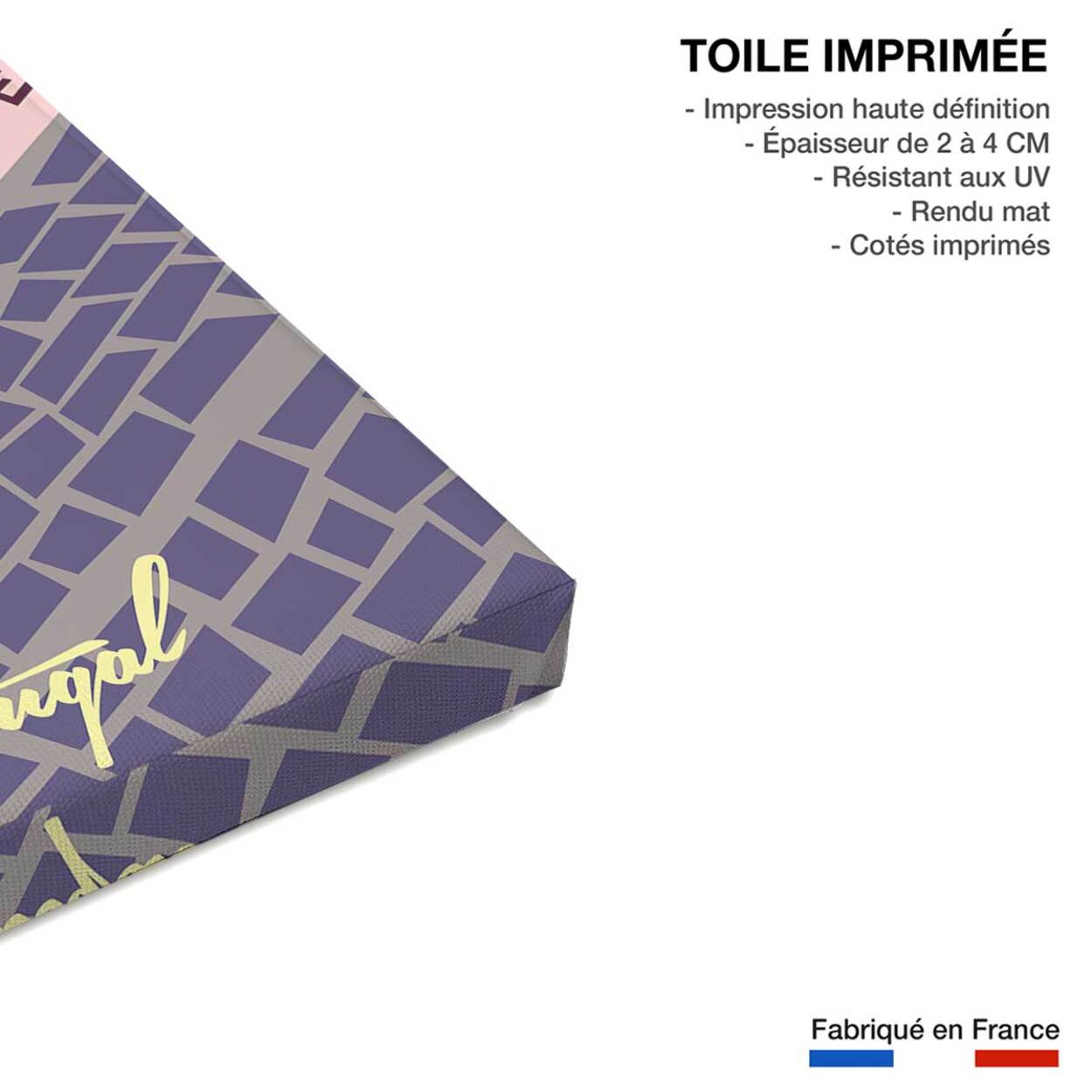 Tableau un week end à Lisbonne Toile imprimée