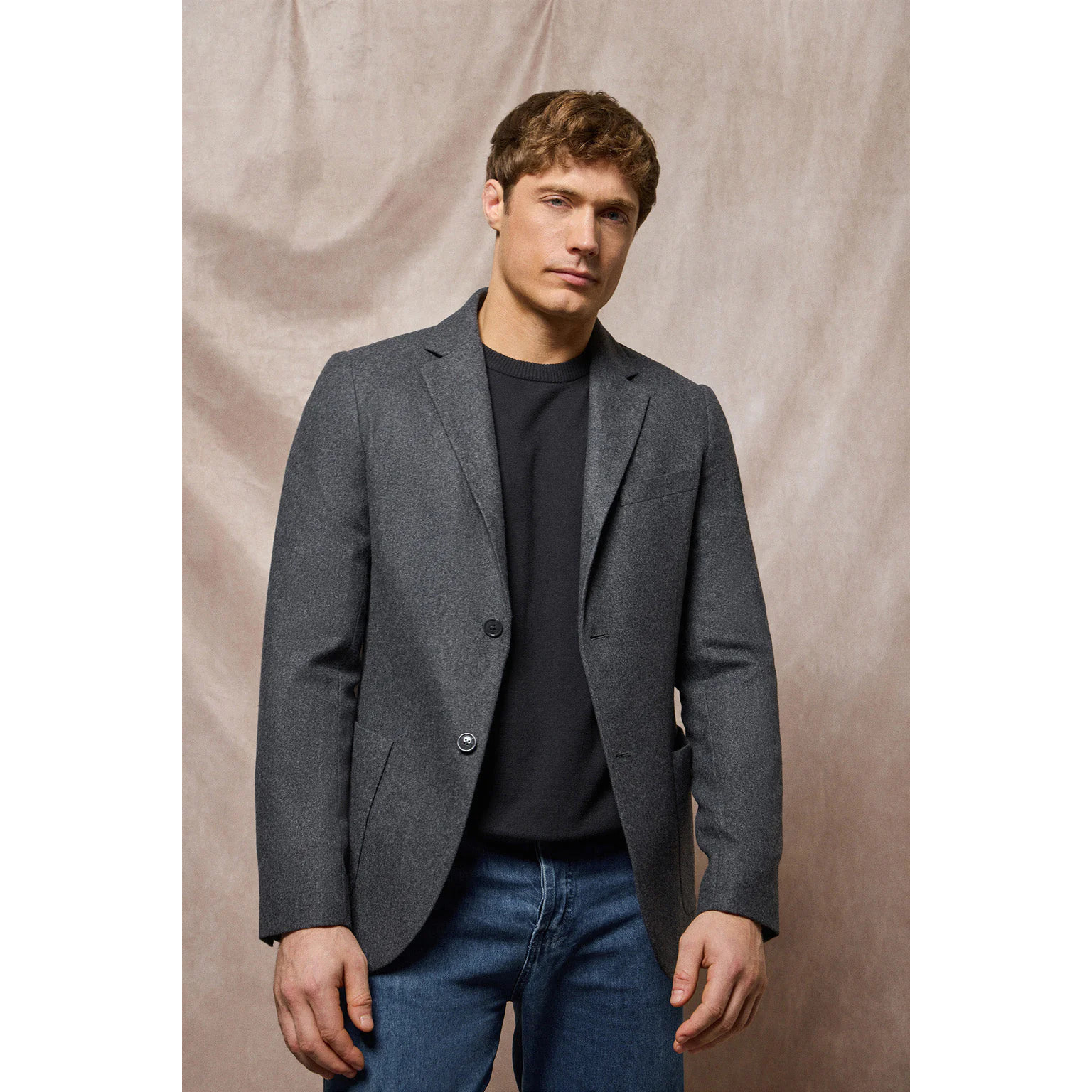 Blazer Cameron grigio con particolari Polo Club