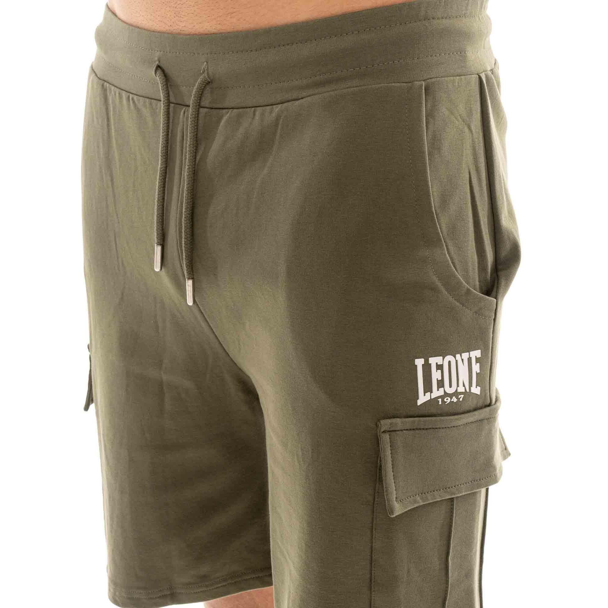 Pantaloncini cargo da uomo in twill elasticizzato Leone Easy