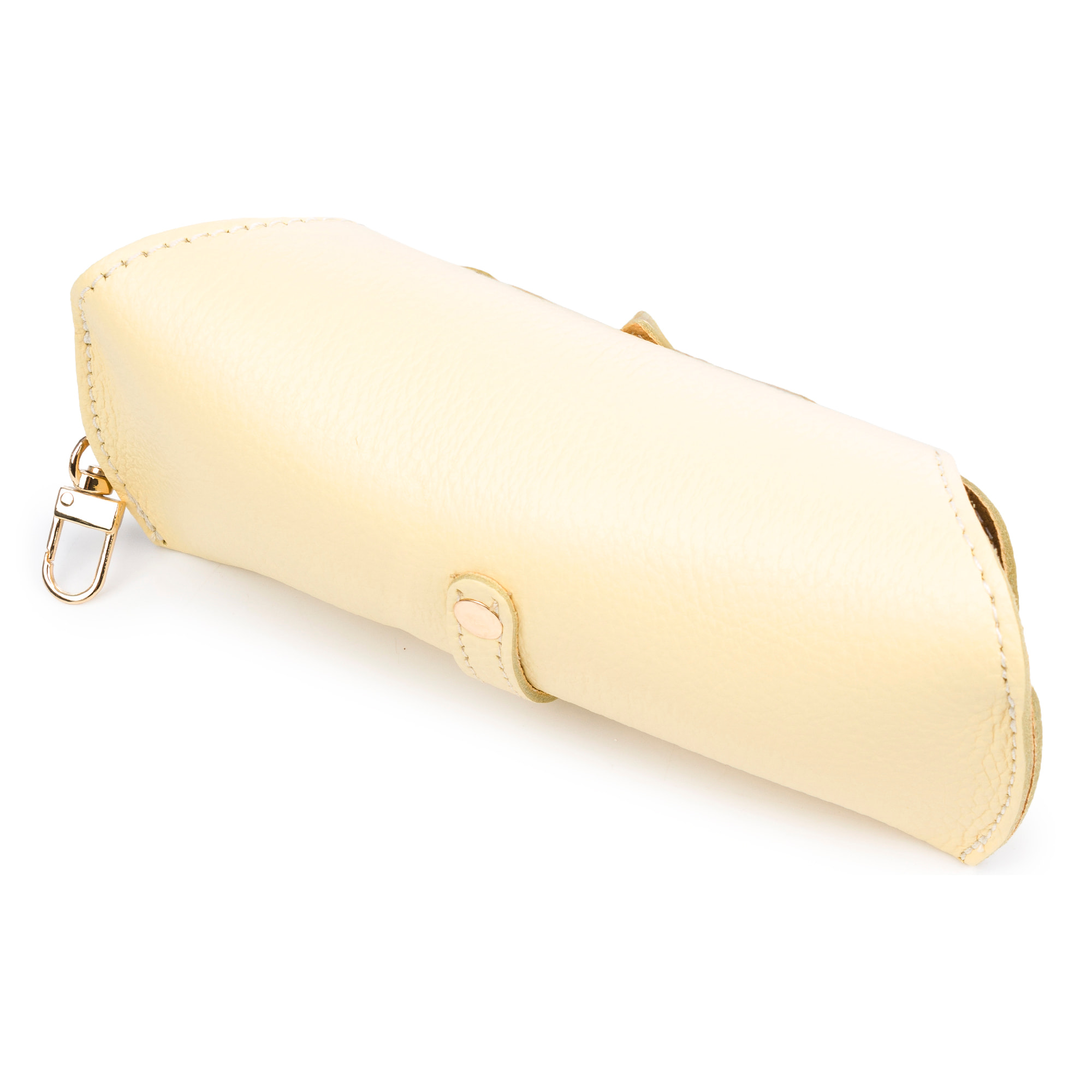 Belluno Funda para gafas. De piel auténtica acabado dollaro Dollaro.