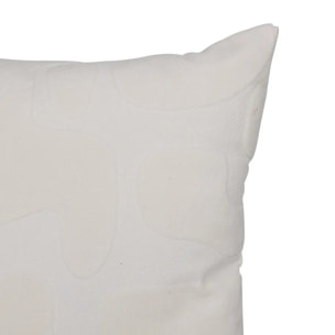 Coussin Delor 40x40cm blanc