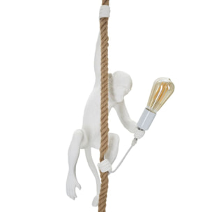 LAMPADARIO MONKEY BIANCO CM Ø 27X32X60