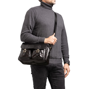 Borsa a tracolla  da donna In Vera pelle Made in Italy 32x23x15 cm