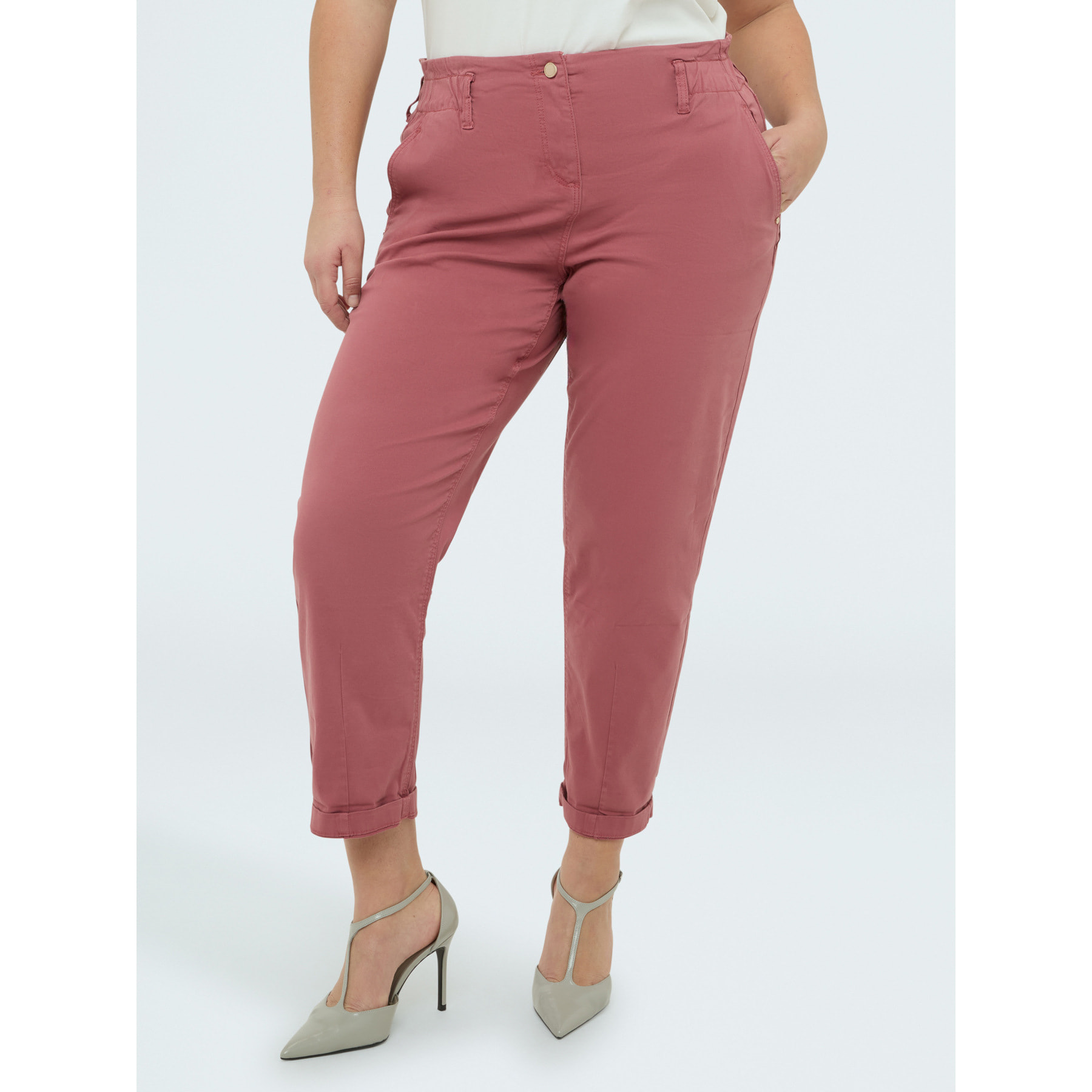 Fiorella Rubino - Pantaloni Balloon in cotone - Rosa