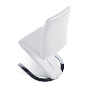 Pack 2 sillas de comedor Rin símil piel Blanco