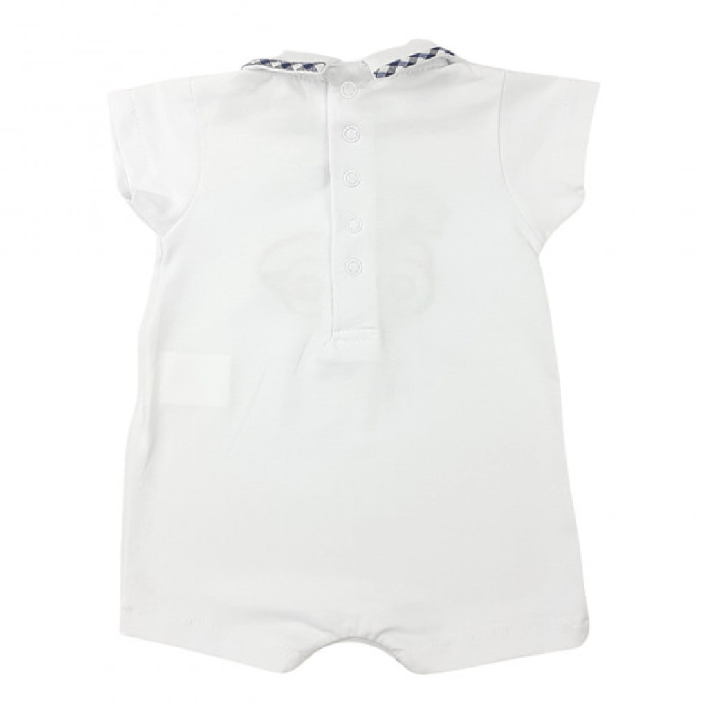 PAGLIACCETTO JERSEY BIANCO PROFILO QUADRETTO MACCHININA