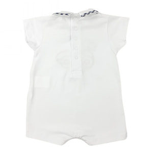 PAGLIACCETTO JERSEY BIANCO PROFILO QUADRETTO MACCHININA