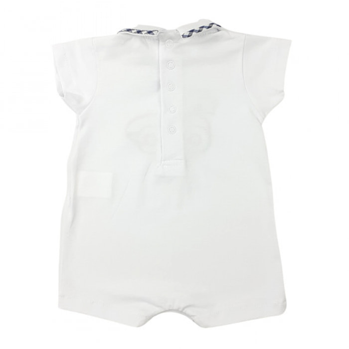 PAGLIACCETTO JERSEY BIANCO PROFILO QUADRETTO MACCHININA