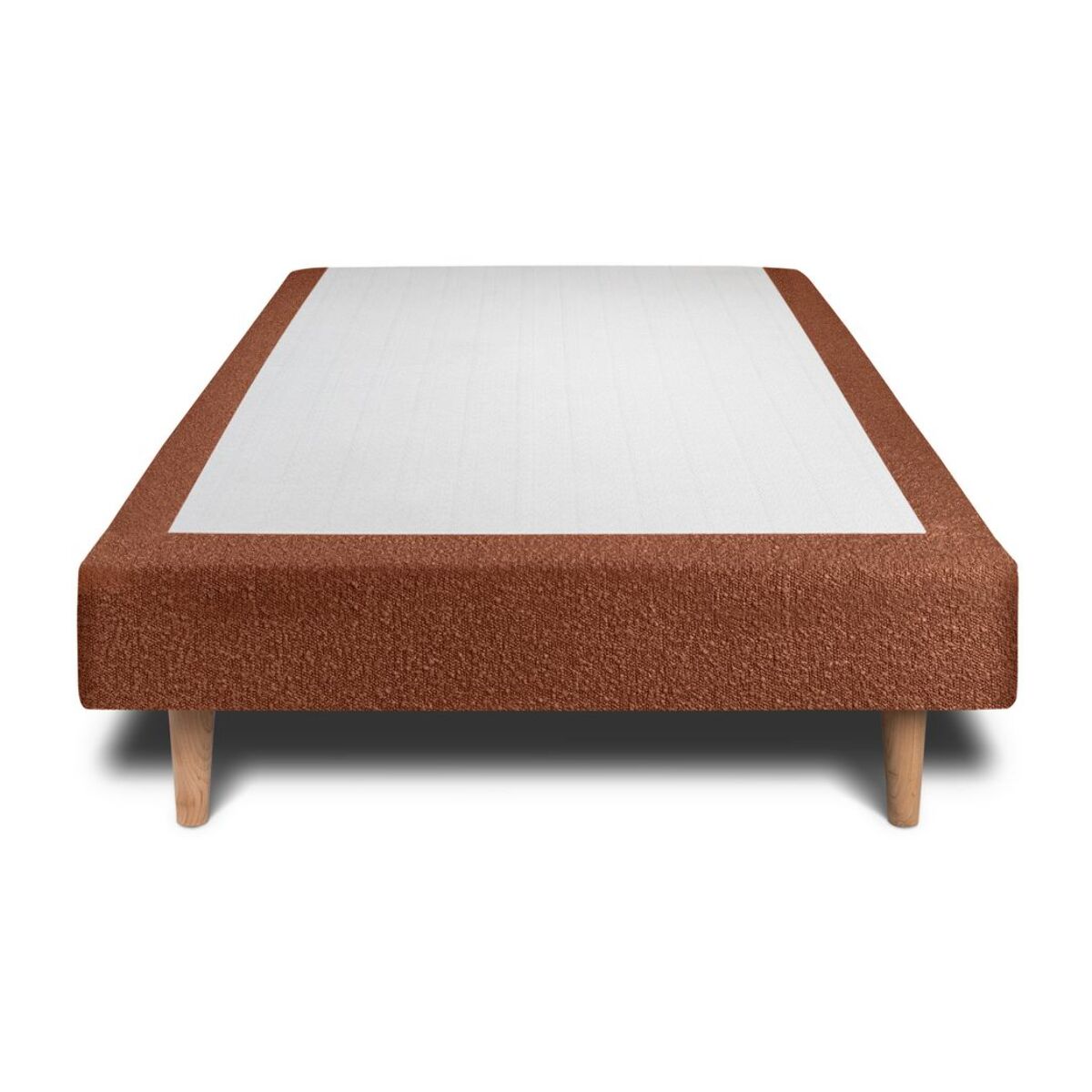 Sommier Tapissier Bouclette Ep14 - pieds bois