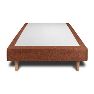 Sommier Tapissier Bouclette Ep14 - pieds bois