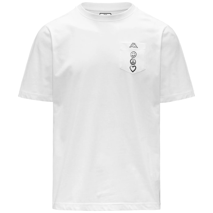 Kappa - T-Shirts & Top Uomo Bianco - Logo Ciao 140