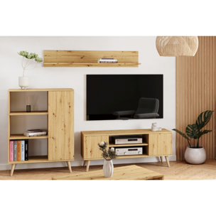 Mensola a muro Shelf 100 in Rovere Artisan