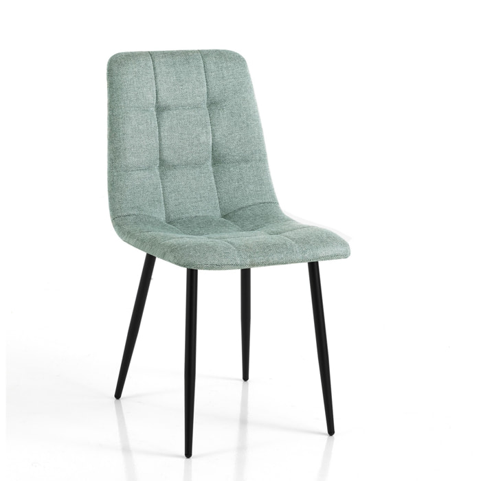 Tomasucci Set de 4 Chaises FAFFY VERT MENTHE EVO