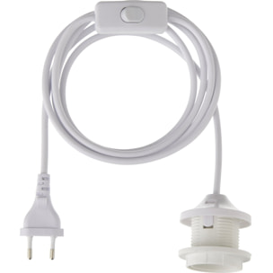 J-Line Douille Plastique Blanc