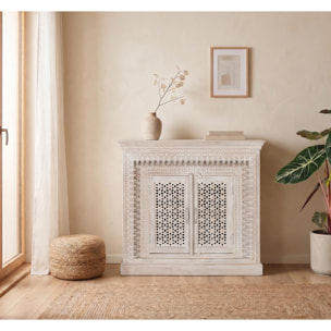 Aparador de Madera de Mango Estilo Mediterráneo Moderno