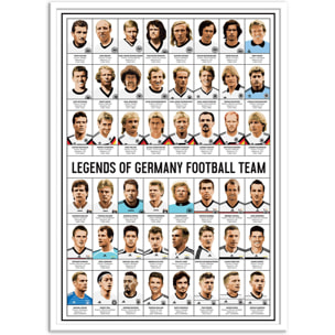 Affiche - Legends of Germany Football team - Olivier Bourdereau