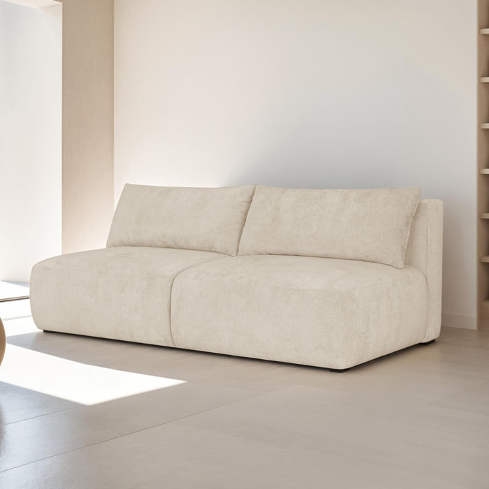Canapé convertible 3 places en tissu chenille - JASPER