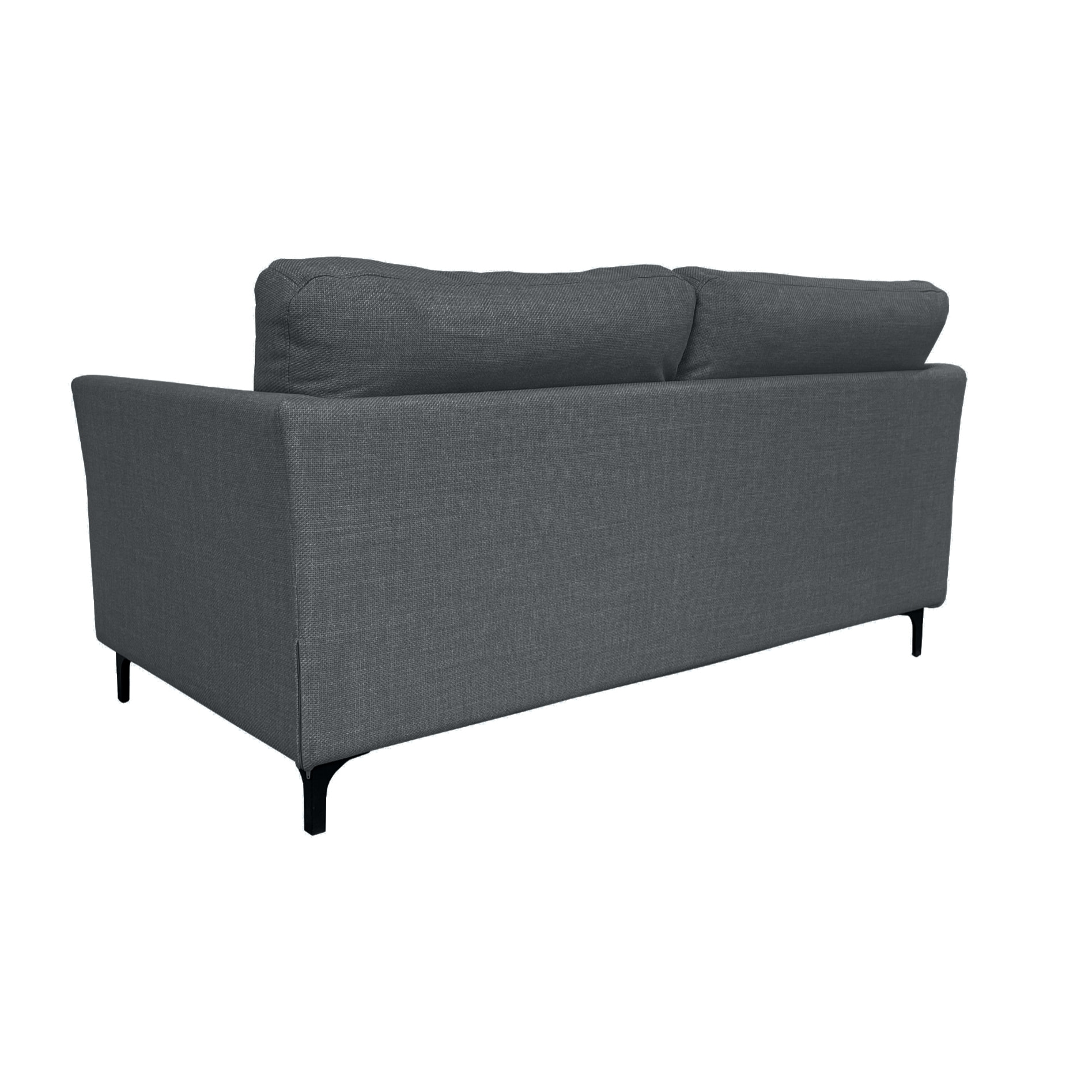 Canapé 3 pl OUESSANT 180 cm fixe tissu Anthracite - 100% déhoussable - Fab. France