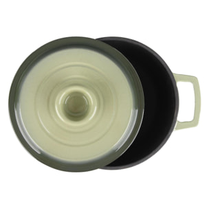 Cocotte en fonte ronde   - "Masseiron Olivine"