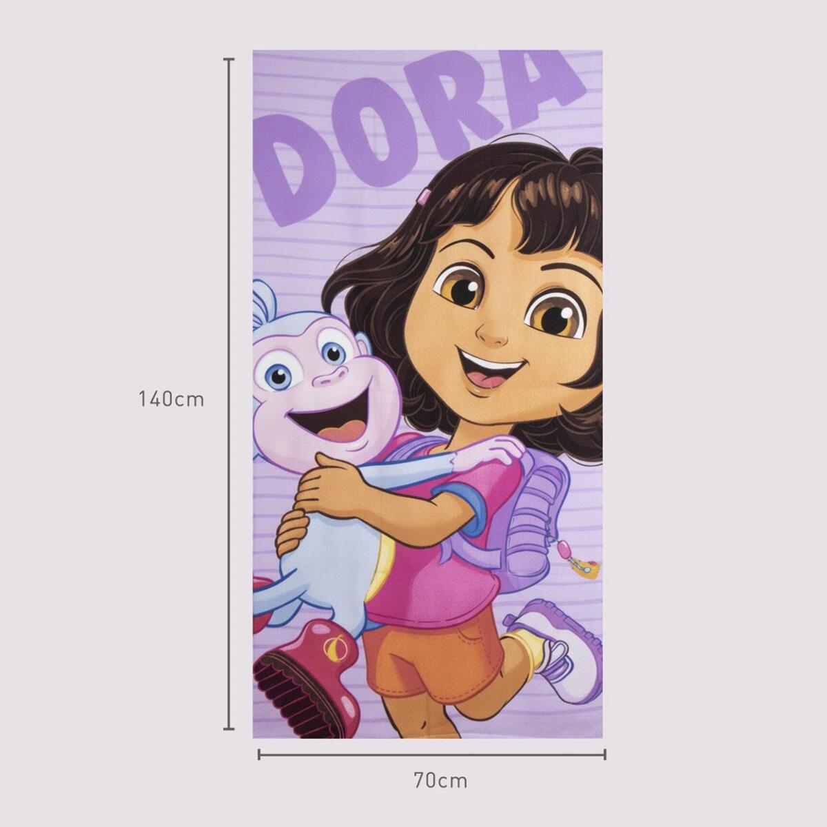 Toalla Microfibra de Dora La Exploradora - 70x140x1 cm - Morado