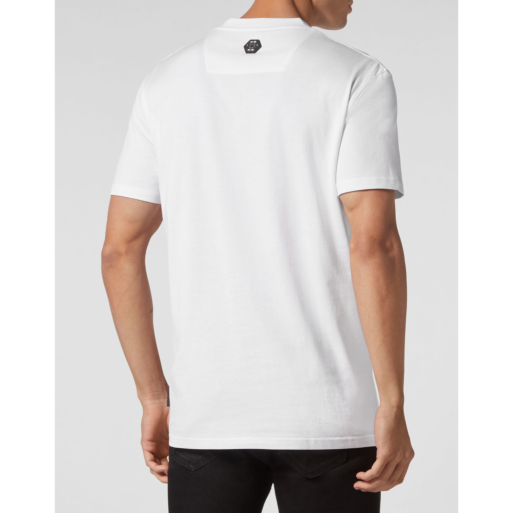 PHILIPP PLEIN Camiseta de cuello redondo y manga corta SKULL