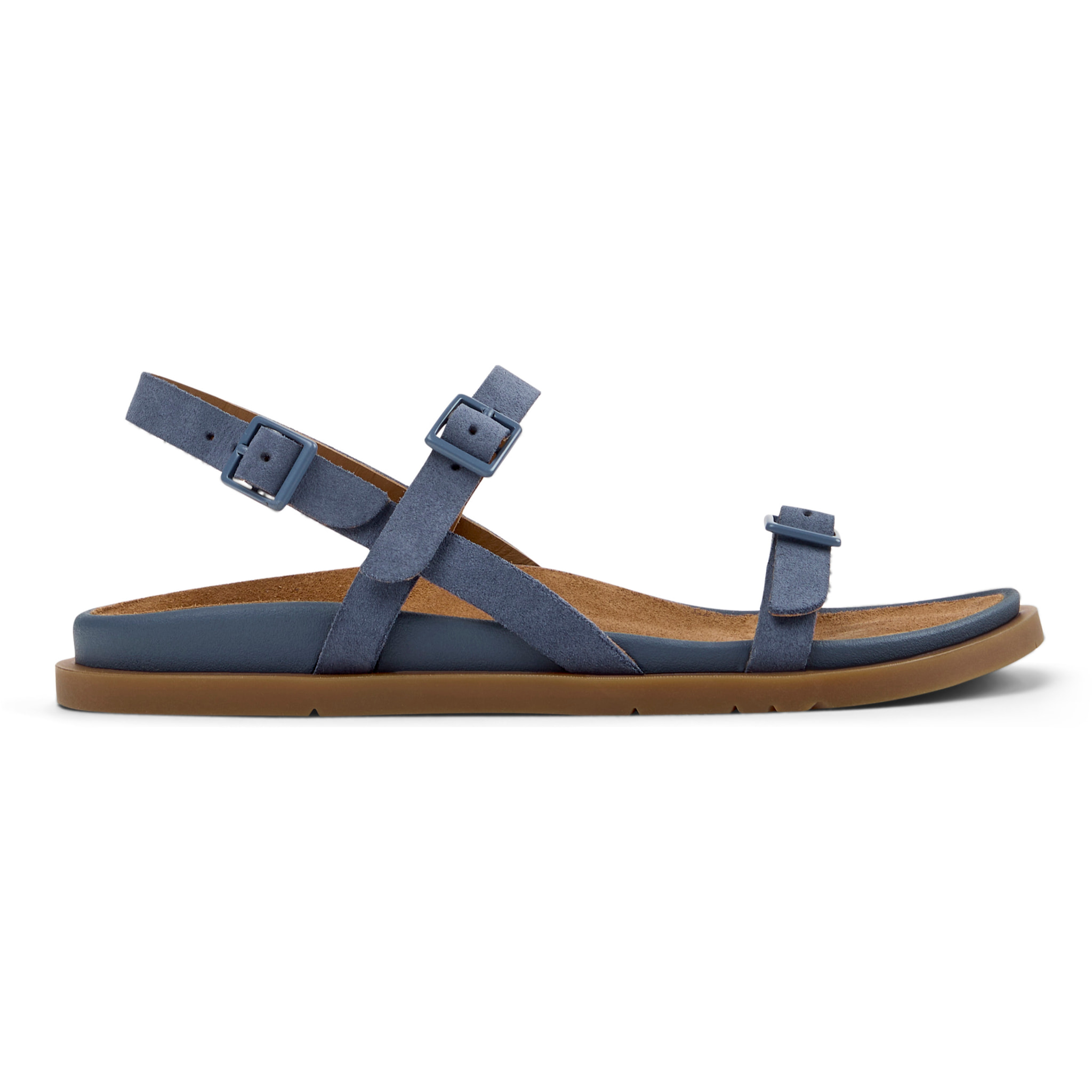 Sandalias - CAMPER Lluc Sandal - Azul - Cuero de gamuza