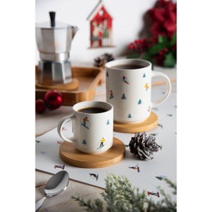 Set 6 tovagliette rettangolari Excelsa – Cortina, Polipropilene bianco