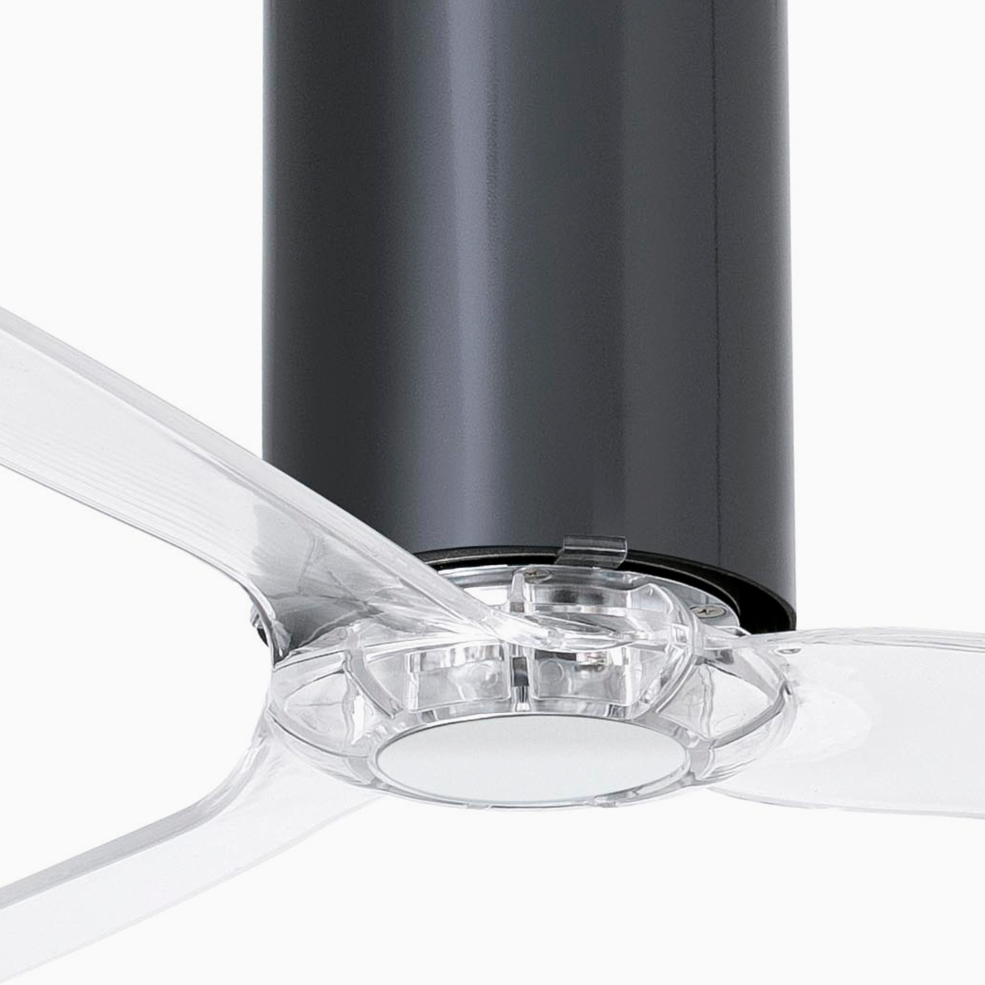 TUBE FAN M Ventilateur noir brillant/transparent DC