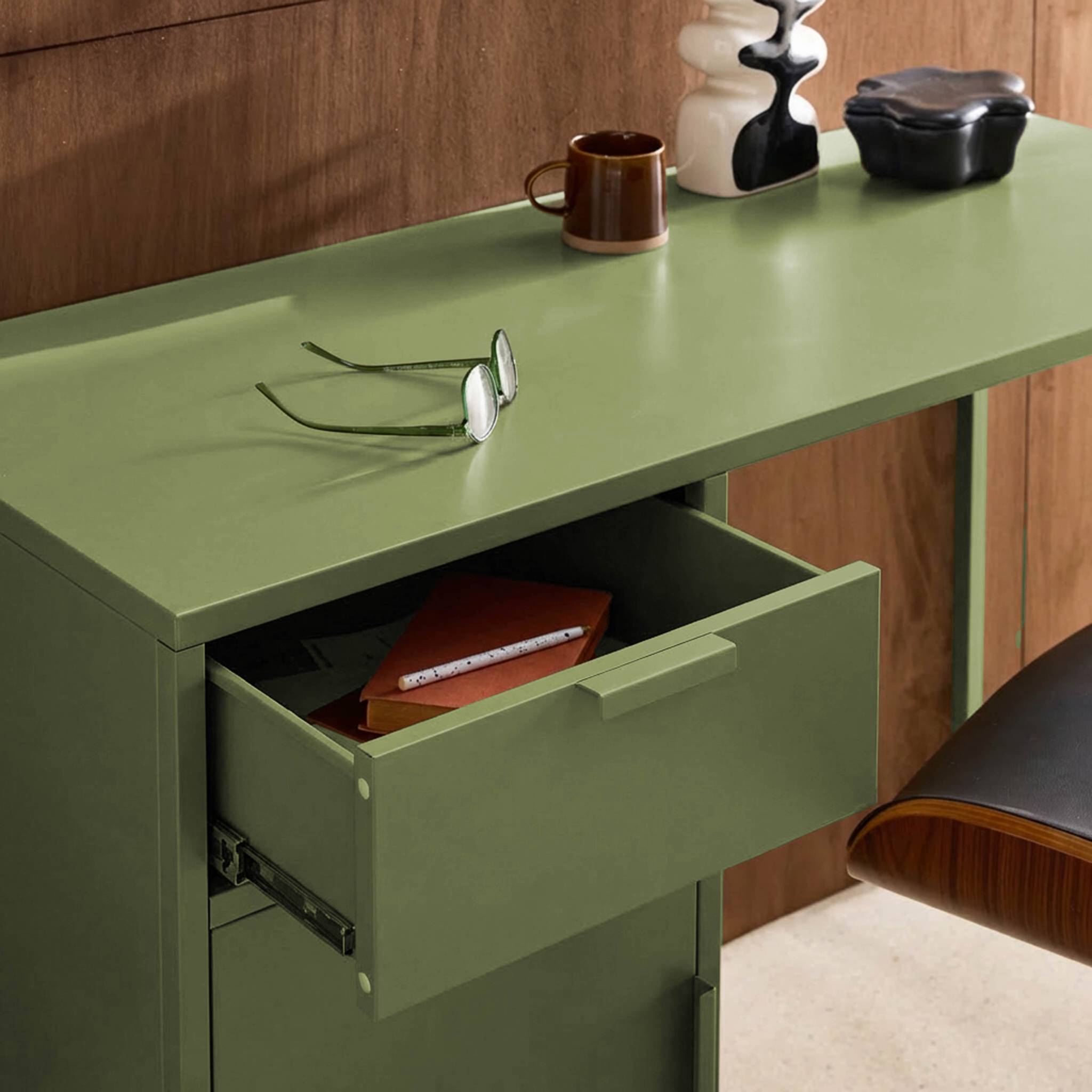 Bureau enfant acier laminé 1 tiroir  SOHO