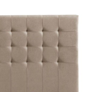 Cabecero de madera tapizado en tela para cama de 105 122x132