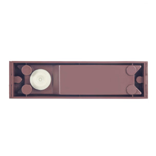 Forlight Ara aplique exterior rectangular marrón con led blanco cálido 3000K