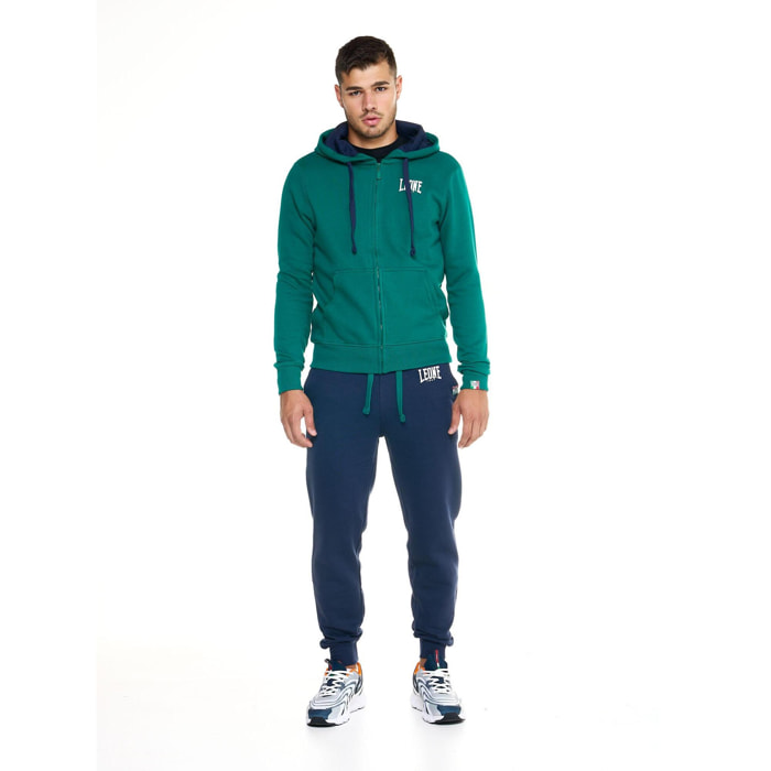 Tuta da uomo con cappuccio e zip Leone 1947 Apparel Vintage Small Logo