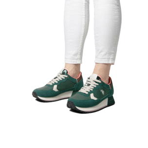 U.S. Polo Assn. - Sneakers SACHA005WDSN2 in camoscio per donna