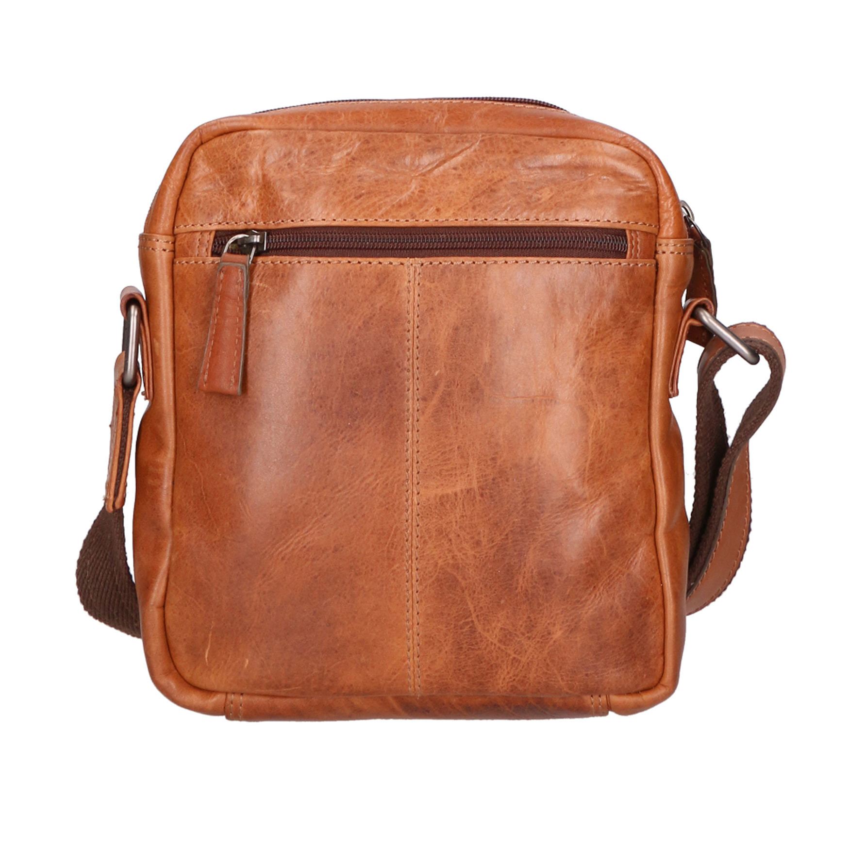 Borsa a tracolla unisex In Vera pelle Made in Italy 20x23x4 cm