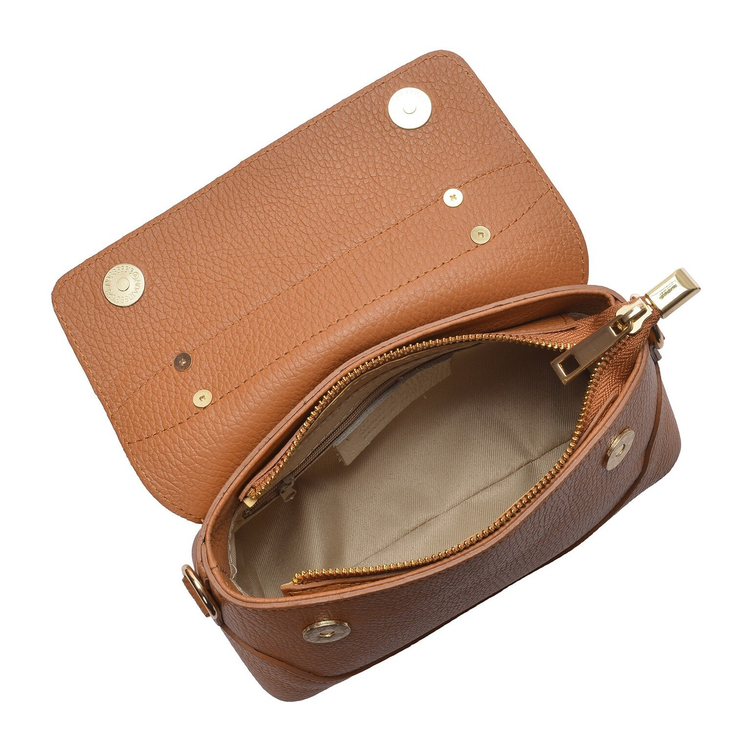 Borsa a mano Anna Luchini Cammello