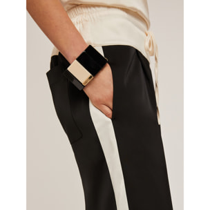 Motivi - Joggers bicolor fluidi - Nero