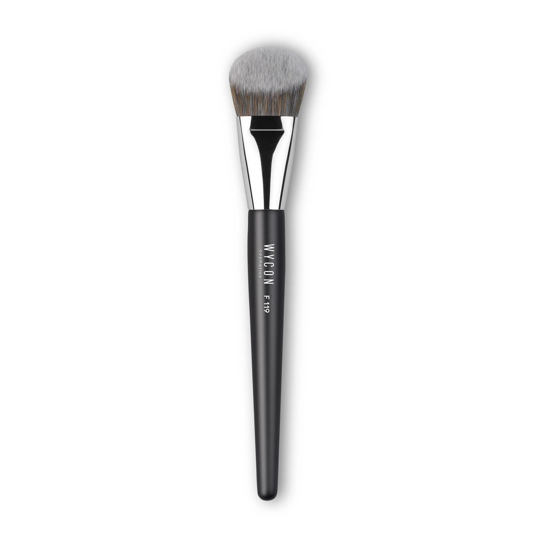 F119 ANGLED BRUSH Pennello in setole fitte e morbide ideale per fondotinta e correttori fluidi