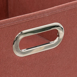 Panier velours 31x15cm "Mix N' Modul" terre de sienne