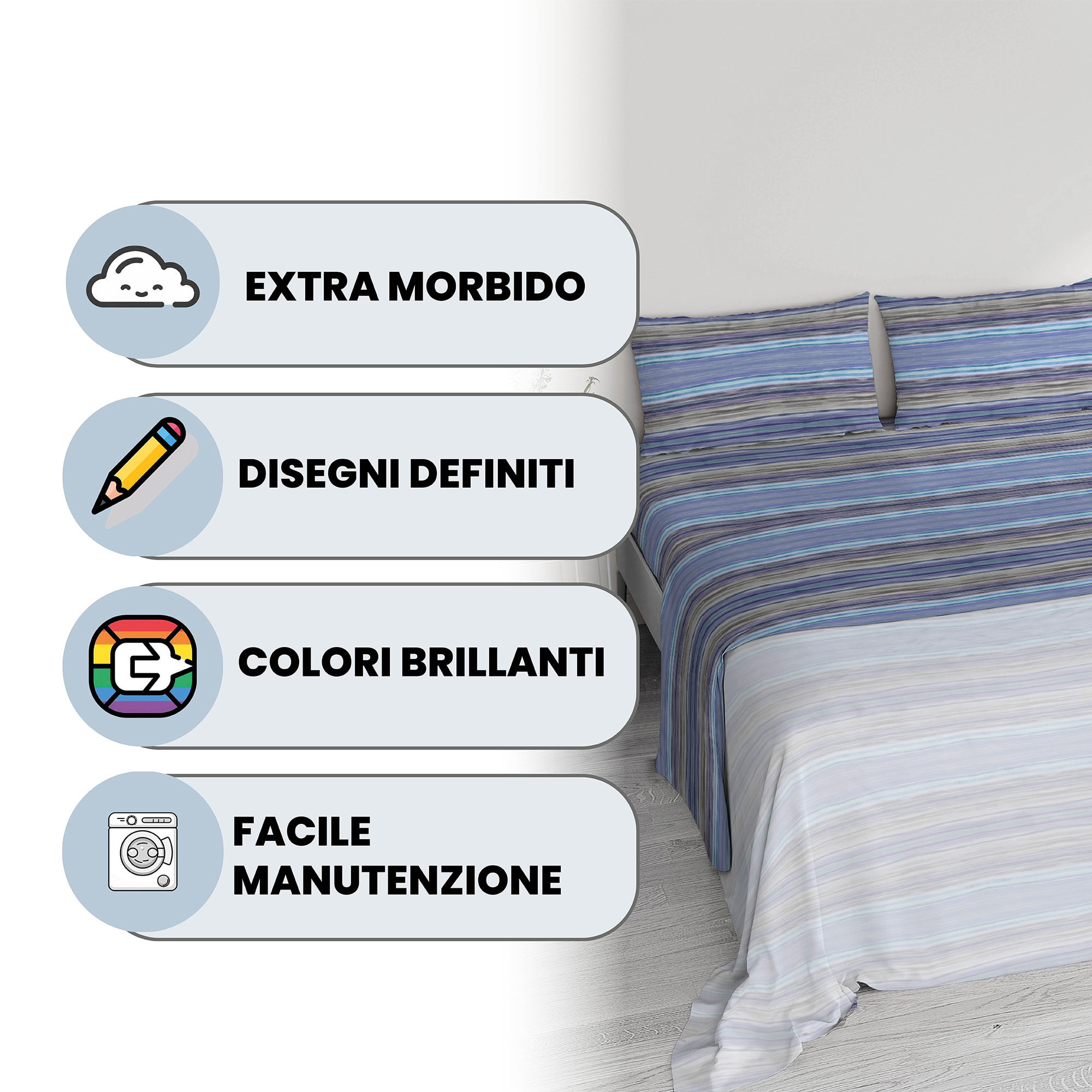 COMPLETO LETTO RIVER, SINGOLO