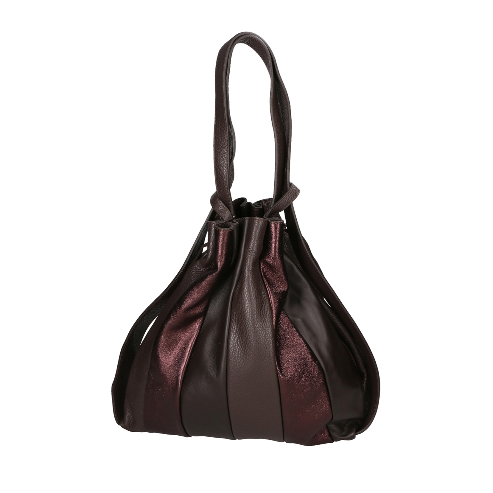 Borsa a spalla da Donna Oceania in Vera Pelle Made in Italy 37x34x6 cm