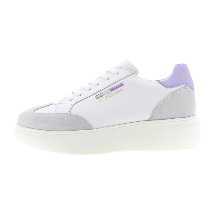 Sneakers U.S. Polo Assn White-Lavender