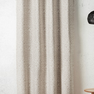 Tissu jacquard abstrait texturé - Beige