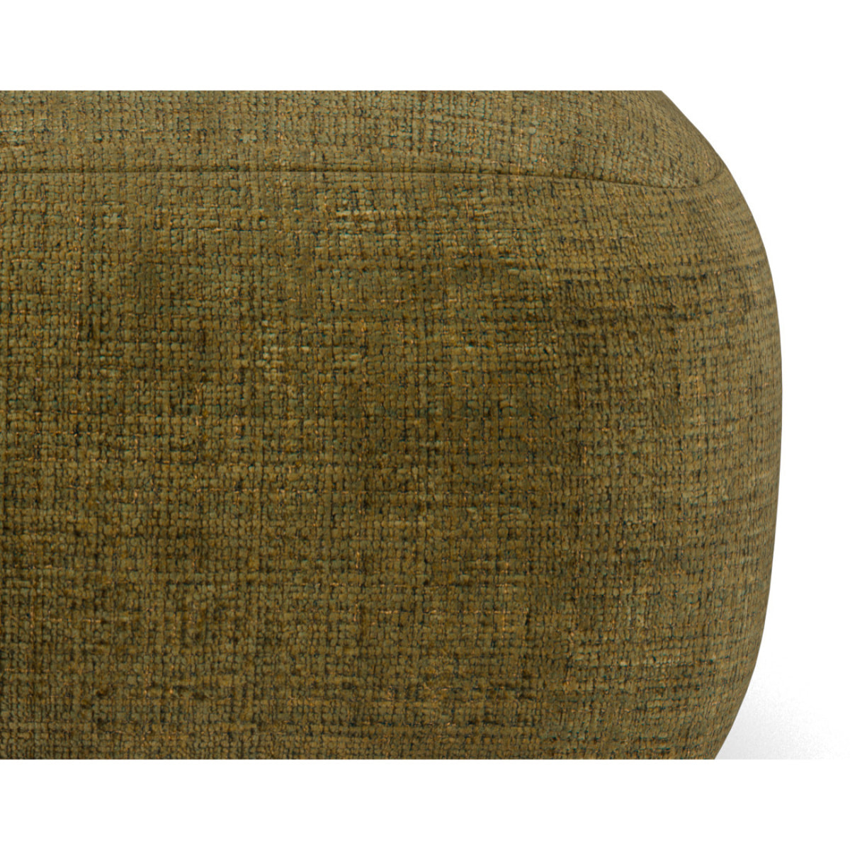 Grace - module d'assise sans accoudoir en velours texturé - Vert Olive