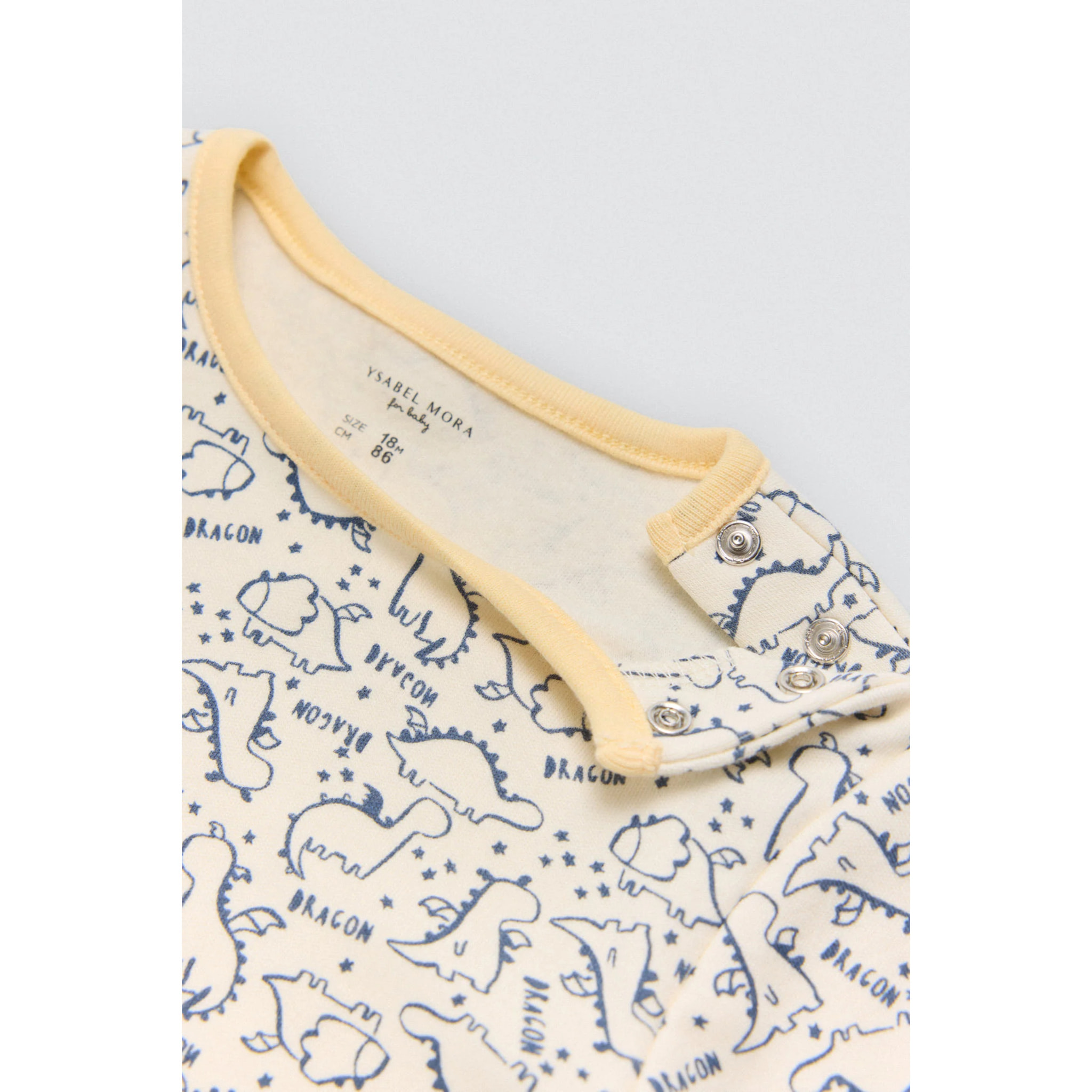 Completo salopette e maglietta a maniche lunghe per neonato Dragon Tale