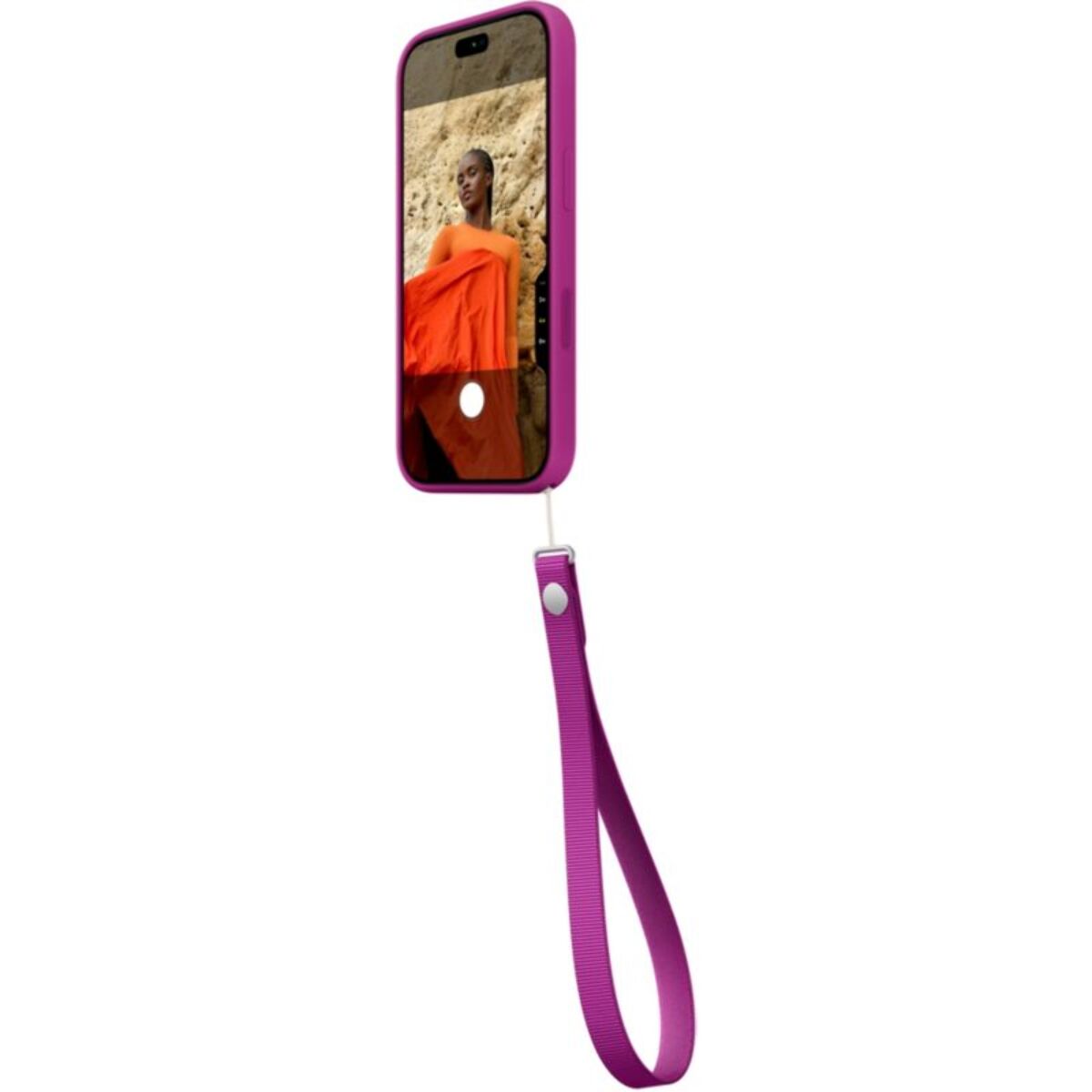 Cordon téléphone APPLE Dragonne Magenta